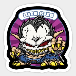 Bite Size the Undead Wolfman Sticker